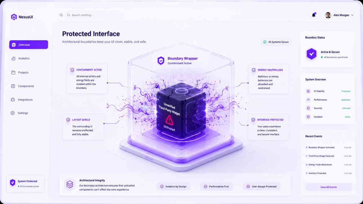 Defensive React: Quarantining Untrusted Third-Party Components
